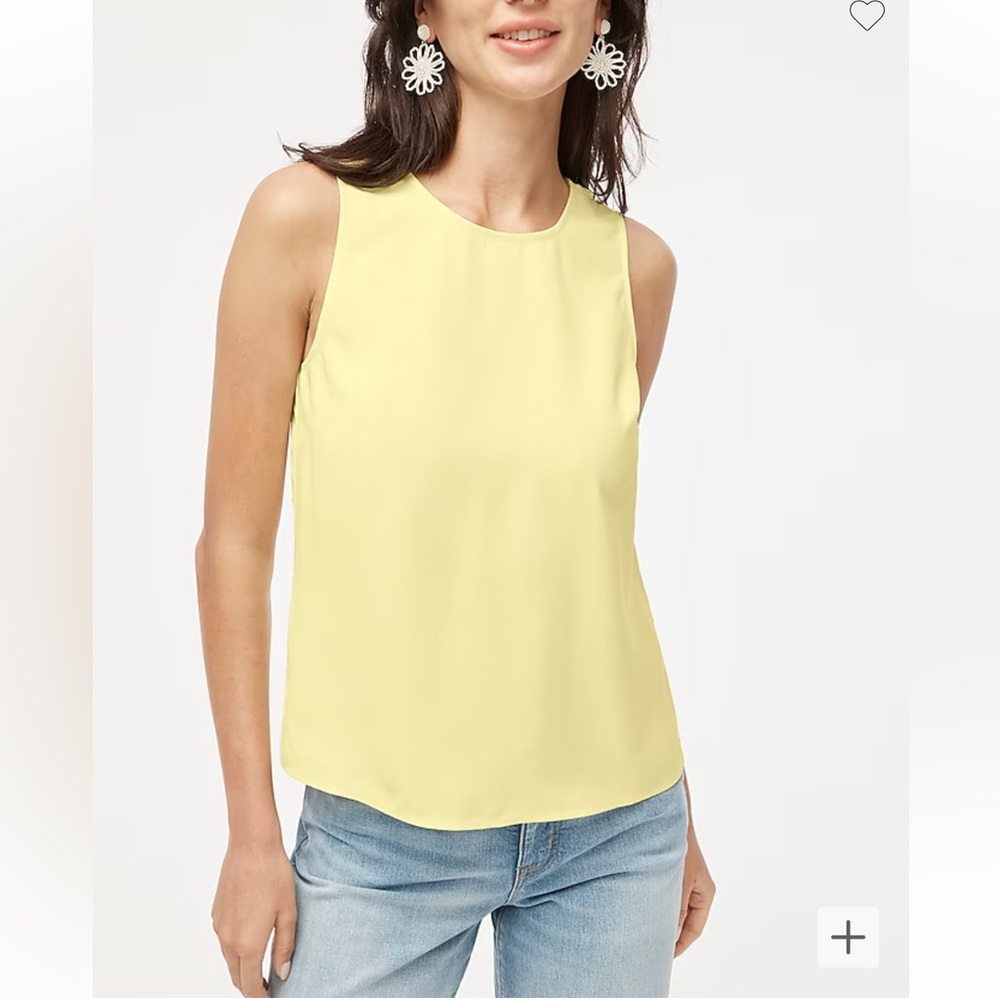 J Crew Sleeveless button-back shell, size S